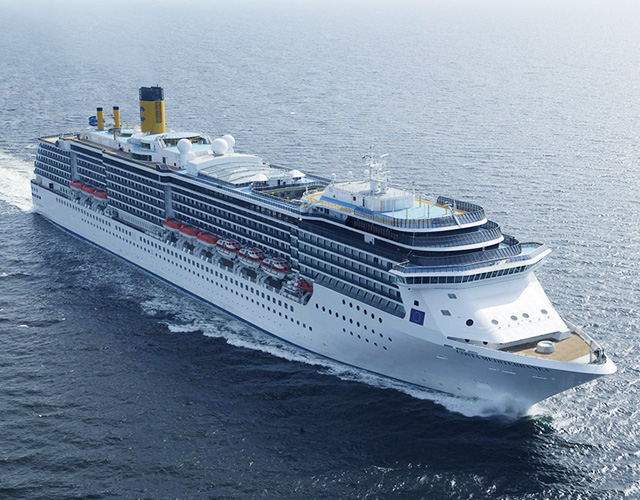 Costa Mediterranea Cruise Liner At a Glance